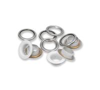 Prym 542540 Occhielli con rondelle, White, Onesize