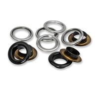 Prym 542561 Occhielli con rondelle, Black, OneSize