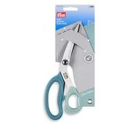 Prym 610536 Forbici da stoffa 21 cm con microdentatura (Micro Serration), forbici da sarto per il taglio preciso dei tessuti, forbici da cucito per cucito, patchwork e lavori manuali, colore salvia