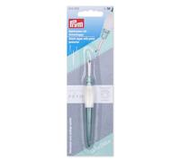 Prym 610925 Taglia-asole ergonomico - piccolo, con punta a sfera, impugnatura antiscivolo e cappuccio protettivo, ideale per scucire cuciture e punti, adatto per destrimani e mancini, colore salvia
