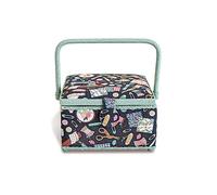 Prym 612063 - Cestino da cucito in cotone, 230 x 230 x 140 mm