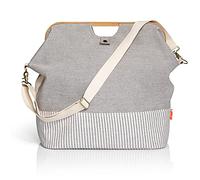 Prym Borsa Store & Travel Canvas & Bamboo, bambù, Grigio, 45 x 30 x 50 cm