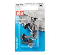 Prym 615902 Chiodini per borse, 15 mm, argento antico, 4 pezzi