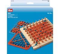 Prym 624159 Telaio Mini Quadrato 18 x 18 cm, Legno, Multi-Colour, 21 x 18 x 3.2 cm