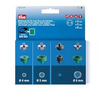 Prym 673131 Set di attrezzi per occhielli con rondelle