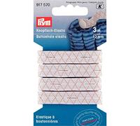 Prym 917570-1 Elastic Buttonhole, Gomma, White, 12 mm