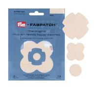 Prym 921001 FabPatch Stretch Rub-on Patch Beige (3 pezzi) - Toppe autoadesive bi-elastiche di riparazione per abbigliamento sportivo, leggings, giacche e sneakers - Riparazione tessile senza cuciture