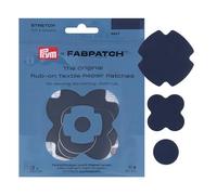 Prym 921002 FabPatch Stretch Rub-on Patch Marine (3 pezzi) - Toppe autoadesive bi-elastiche di riparazione per abbigliamento sportivo, leggings, giacche e sneakers - Riparazione tessile senza cuciture
