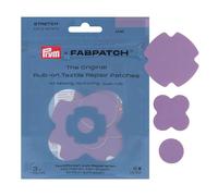 Prym 921005 FabPatch STRETCH Rub-on Patch lilla (3 pezzi) - Toppe autoadesive bi-elastiche di riparazione per abbigliamento sportivo, leggings, giacche e sneakers - Riparazione tessile senza cuciture