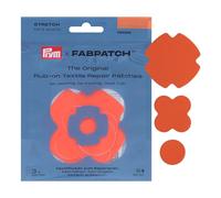 Prym 921007 FabPatch Stretch Rub-on Patch arancione (3 pezzi) - Toppe autoadesive bi-elastiche di riparazione per abbigliamento sportivo, leggings, giacche e sneakers - Riparazione tessile senza