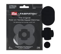 Prym 921025 FabPatch REPAIR KIT NERO (3 pezzi) - Set di toppe autoadesive di riparazione con EXTREME, STRETCH & MERINO - Per abbigliamento outdoor, abbigliamento sportivo e tessuti di lana, senza