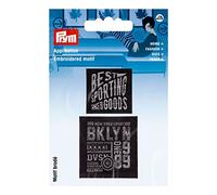Prym 922007 - Etichetta per applicazione SPORTING/BKLYN, colore: Nero