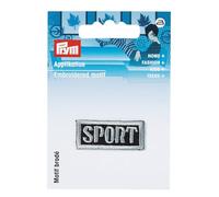 Prym 925810 Label Sport - Applicazione grigia, colore: Nero