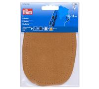 Prym 929358 - Toppe in pelle scamosciata, da cucire, 10 x 14 cm, colore: cammello