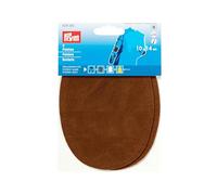 Prym 929383 Toppe in finta pelle scamosciata (stirare), 10 x 14 cm, marrone cammello