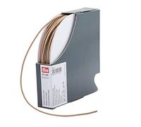 Prym 971204 - Cordoncino elastico, 2,5 mm, 50 m, beige, 60% ED 40% PES, Ø