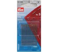 PRYM 121288 Hand sewing needles sharps with gold eye No. 3; 44 x 0.90 mm, 16 pieces