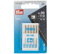 Prym Aghi per Macchina, Acciaio, Argento, Jeans, 130/705, No. 90-110, 5 unità