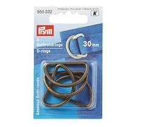 Prym Anelli semirotondi. 30 mm vecchio ottone