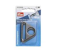 Prym Anelli triangolari con Ponticello, 40 mm, Canna di Fucile, Zinco