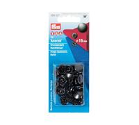 Prym Anorak - Set di Bottoni A Pressione 10 Pezzi, Diametro: 15 mm, Bronzo, Nero