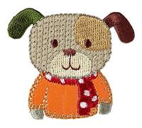 Prym Applicazione in Poliestere, Marrone/Arancione, 3 x 4 cm