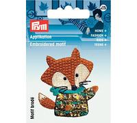 Prym Applicazione Volpe Marrone/Multicolore, Poliestere, 46 x 52 mm
