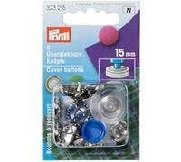 Prym Bottone rivestito in tessuto, metallo oro, spessore 15 mm, 6
