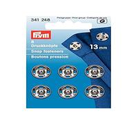 Prym Bottoni A Pressione, Metal, Argento, 13 mm, 6 unità