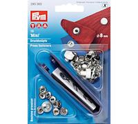 Prym Bottoni A Pressione, Metallo, Argento, 8 mm, 10 unità