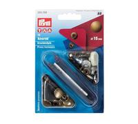 Prym Bottoni A Pressione, Metallo, Gold, 15 mm, altmessing, 10 Stück, unità