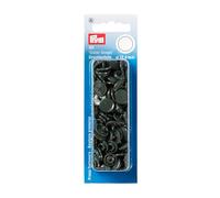 Prym Bottoni a pressione in plastica 12,4 mm Grigio scuro 30 pezzi