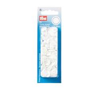 Prym - Bottoni a pressione, tondi, 12.4 mm x 30 pezzi, bianco