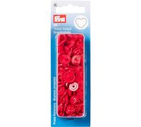 Prym - Bottoni automatici a cuore (diametro 12,4 mm), 5 colori rosso