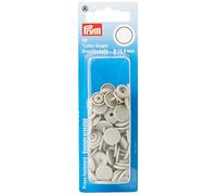 Prym Bottoni Automatici Rotondi 30 Pezzi, Dimensioni: 12,4 mm, Grigio