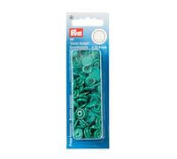 Prym Bottoni Automatici Rotondi Per Cucito 30 Pezzi, Dimensioni: 12,4 mm, Verde