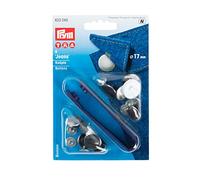 Prym Bottoni Per Jeans, Dimensioni: 17 mm, Argento