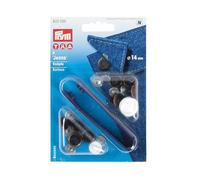 Prym Bottoni per Jeans, Metal, Rame Anticato, 14 mm, 8 unità