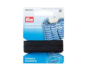 Prym Buttonhole Elastic Smooth Tape Woven 18 mm Black