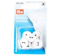 Prym Buttons, Acciaio Inossidabile, Lino, White, One Size