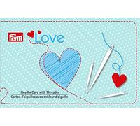 Prym Cartoncino per aghi con taglienti, rammendini e infila, argento