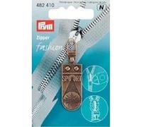 Prym Cerniera alla Moda con Tiretto in Ottone, Bronzo