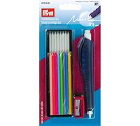 Prym Chalk - Set inchiostro per scrittura/evidenziatura e disegno su tessuti/carta/legno/plastica, plastica/metallo, multicolore