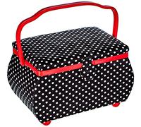 Prym - Cofanetto per Il Cucito, a Pois, Bianco/Nero