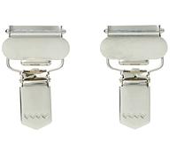 Prym Combi Clips, Lega di Acciaio, Silver, 25 mm, silberfarbig, 2 Stück