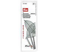 Prym Connettore Corda per Aghi Naturali 35/50 mm Ferro da Maglia Circolare, Ottone, Multicolore