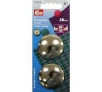 Prym Bottone di Copertura in Tessuto, Metal, Argento, 323164 38 mm, 2 unità