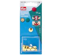 Prym Bottone di Copertura in Tessuto, Metal, Oro, 323150 11mm, 7 unità