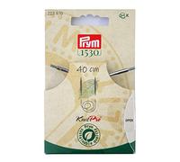 Prym Corda e Accessori per Ferri da Maglia circolari Natural 40 cm, Metallo Plastica, Multicolore
