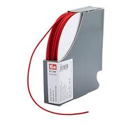 Prym Corda elastica 2,5 mm 50 m Rosso, 60% ED 40% Poliestere, Ø 2,5 mm
